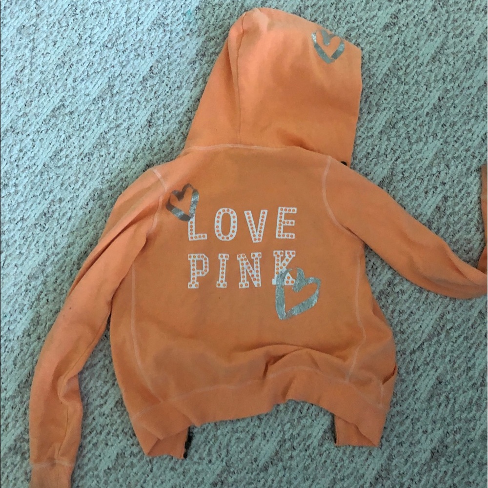PINK orange sweatshirt